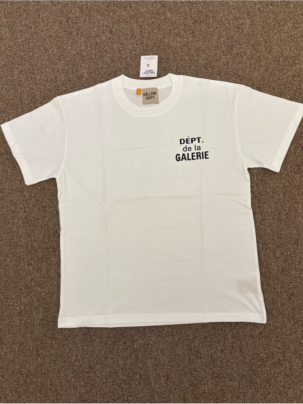 Gallery Dept White Crewneck 'Dépt. de la Galerie' Logo T-Shirt